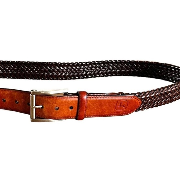 John Deer Leather Woven Belt - Picture 2 of 4